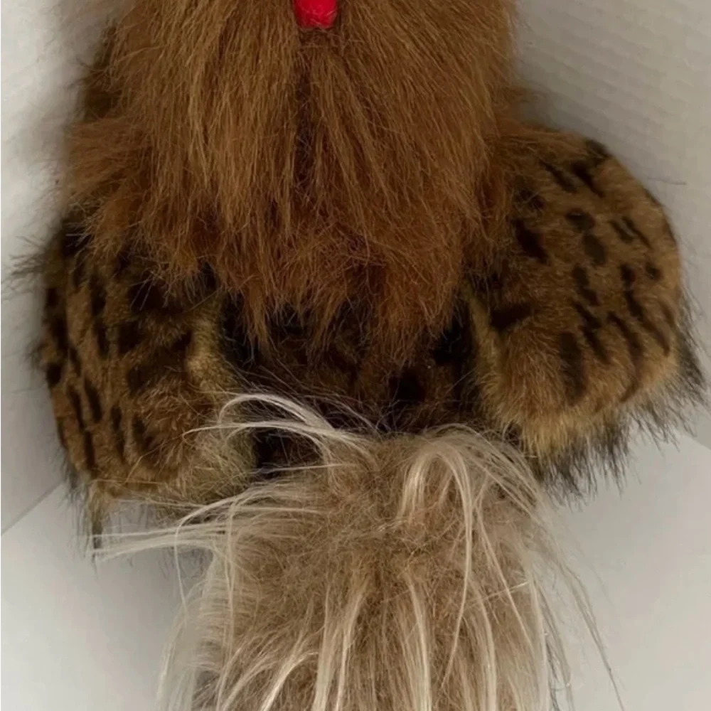 Vintage A & A Plush, Inc. Brown Chicken Rooster Plush Croaking Sound Box Works